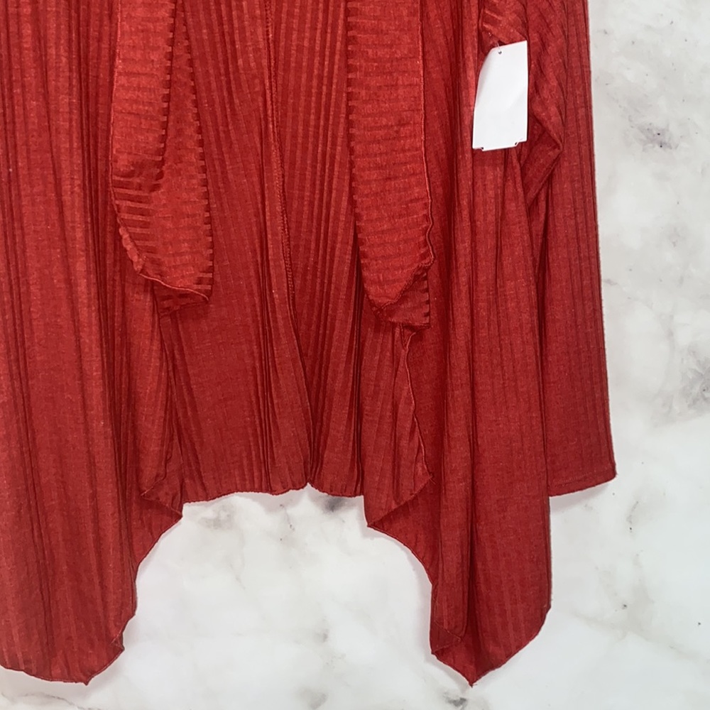 Forgotten Grace Open Front Lightweight Ribbed Cardigan - Picture 5 of 10